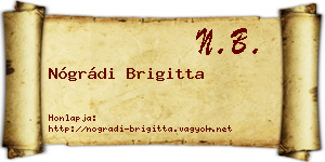 Nógrádi Brigitta névjegykártya